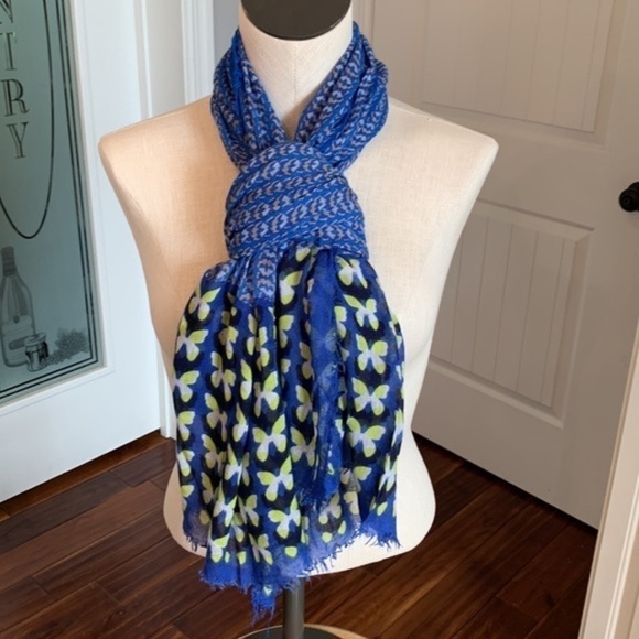 💐5/25 4 bright colored decorative scarfs wraps one infinity butterfly ombré - Picture 8 of 11